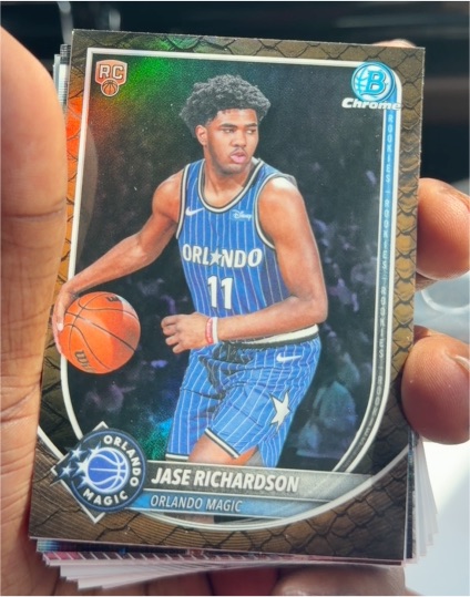 2025-26 Bowman Chrome #BCV-25 Jase Richardson — front
