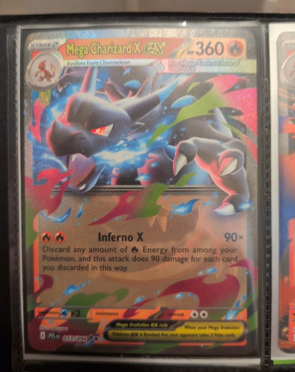Mega Charizard X ex 013/094 Me02: Phantasmal Flames — front
