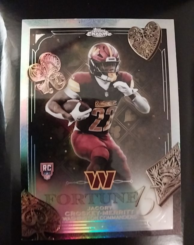 2025 Topps Chrome #F15-29 Jacory Croskey-Merritt — front