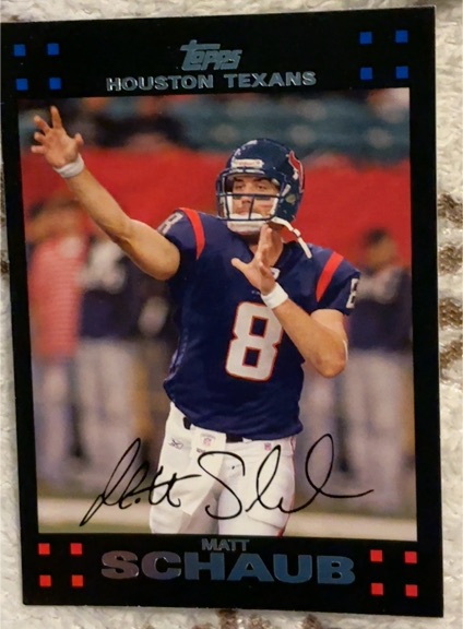 2007 Topps #3 Matt Schaub — front