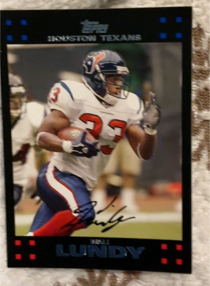 2007 Topps #72 Wali Lundy Houston Texans — front