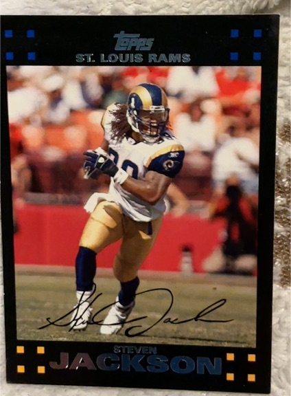 2007 Topps #104 Steven Jackson — front