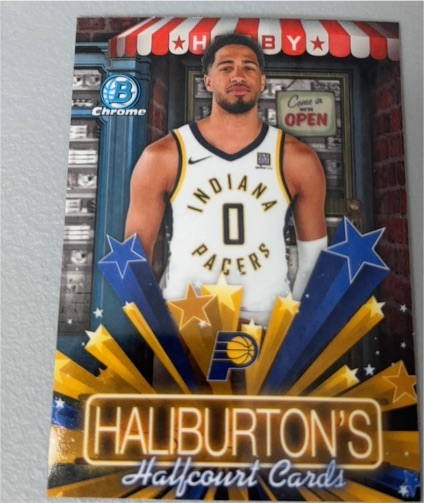 2025-26 Bowman Chrome Hobby Stars #HS-6 Tyrese Haliburton — front