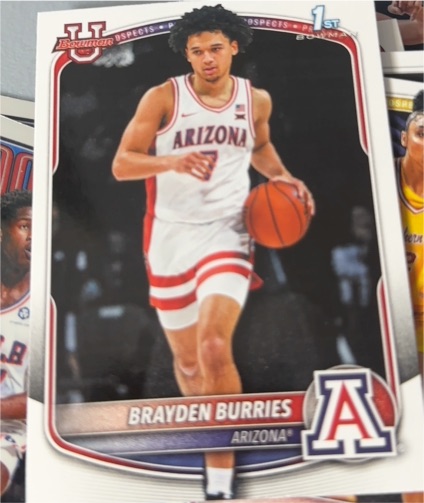 2025-26 Bowman Basketball Prospects #BPP-51 Brayden Burries — front