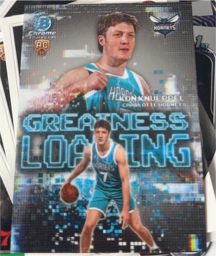 2025-26 Bowman Chrome #GL-4 Kon Knueppel Greatness Loading Rookie — front