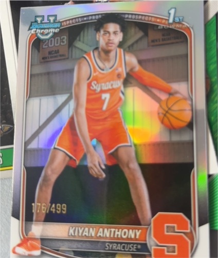 2025-26 Bowman Chrome #BCP-4 Kiyan Anthony — front