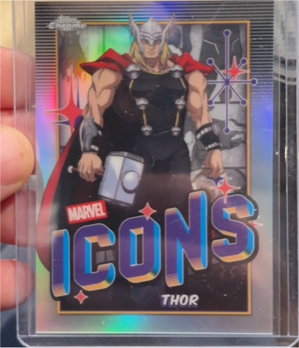2025 Topps Chrome Marvel Icons #MI-3 Thor — front