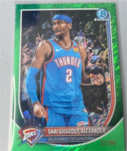 2025-26 Bowman Chrome #BCV-106 Shai Gilgeous-Alexander — front