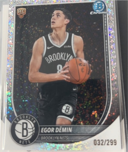2025 Bowman Chrome #032 Egor Demin — front