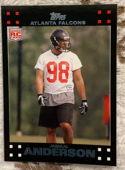 2007 Topps #352 Jamaal Anderson Atlanta Falcons Rookie Card — front