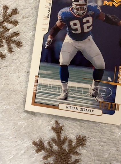 2000 Upper Deck MVP #112 Michael Strahan — front