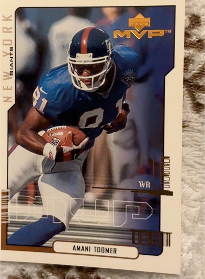 2000 Upper Deck MVP #109 Amani Toomer — front