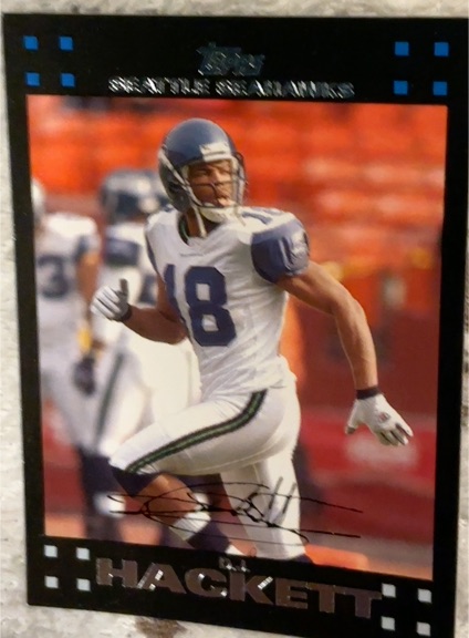 2007 Topps #181 D.J. Hackett Seattle Seahawks — front