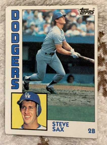 1984 Topps #610 Steve Sax — front