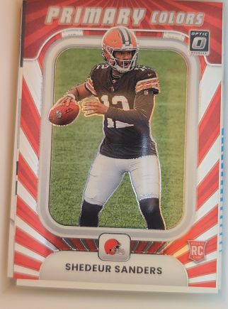 2025 Panini Donruss Optic Primary Colors #19 Shedeur Sanders — front