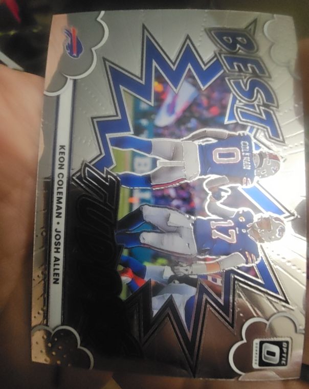 2025 Panini Donruss Optic #13 Best Tuddys Josh Allen, Keon Coleman — front