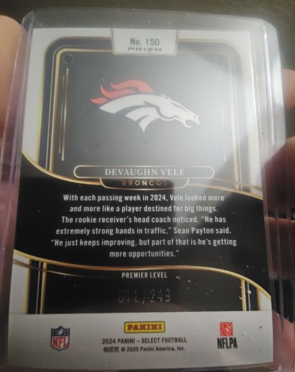 2024 Panini Select Premier Level #150 Devaughn Vele — front