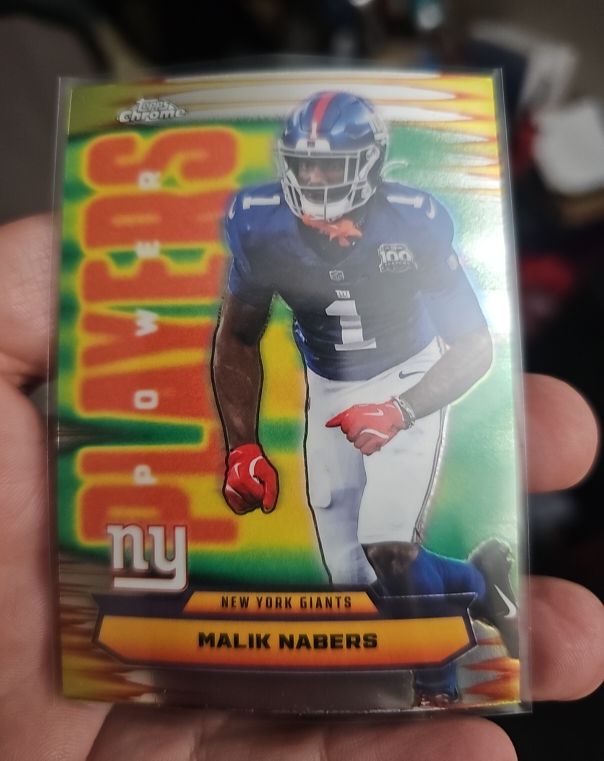 2025 Topps Chrome Power Players #PP-25 Malik Nabers — front