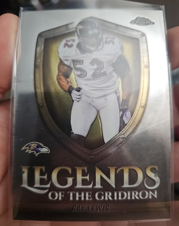 2025 Topps Chrome Legends of the Gridiron #LOG-39 Ray Lewis — front