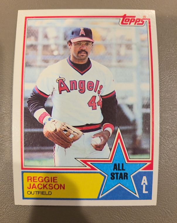 1983 Topps #390 Reggie Jackson All-Star California Angels — front