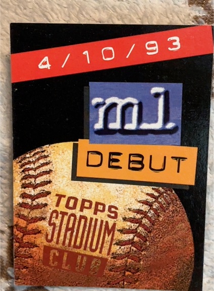 1994 Topps Stadium Club #8 4/10/93 ML Debut — front