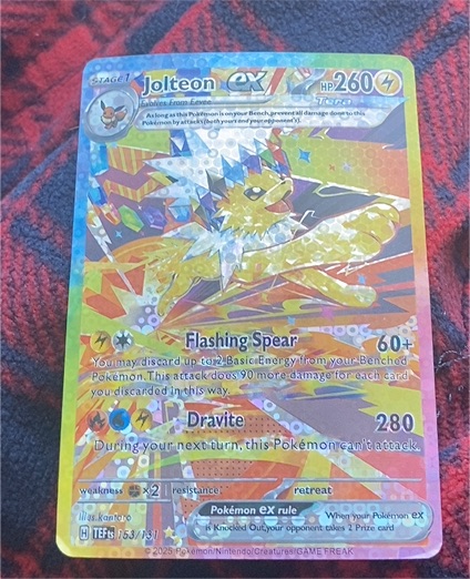 2025 Pokémon TCG Prismatic Evolutions #153 Jolteon ex — front