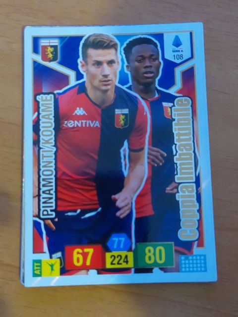 2019 Panini Adrenalyn XL #224 Pinamonti/Kouame — front