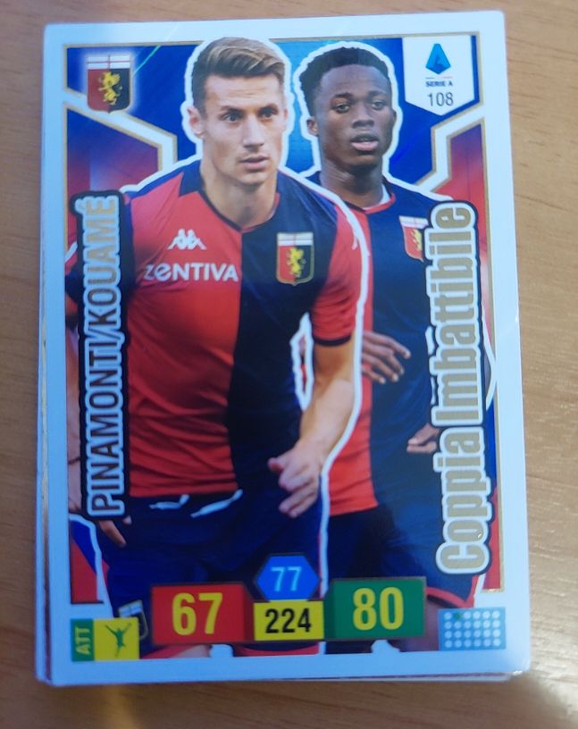2019 Panini Adrenalyn XL Serie A #108 Pinamonti Kouamé — front
