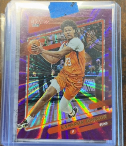 2021-22 Panini Donruss #71 Cameron Johnson Orange Laser — front