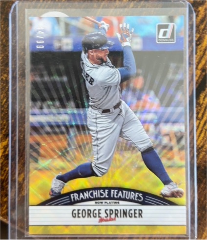 2019 Donruss Franchise Features #FF21 George Springer — front