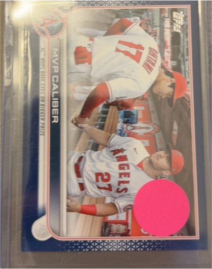 2022 Topps Update Series #US115 MVP Caliber Shohei Ohtani Mike Trout — front