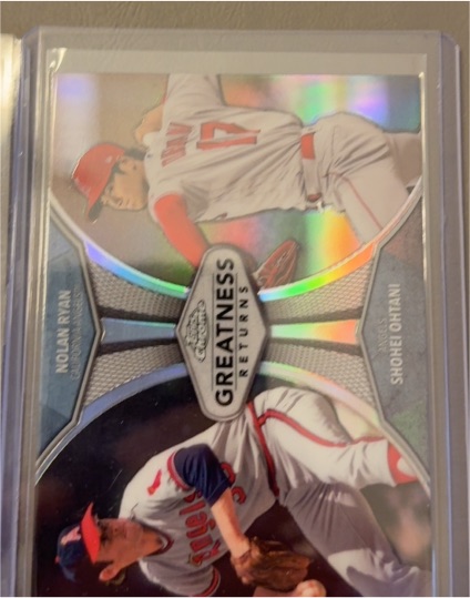 2019 Topps Chrome Greatness Returns #GRE-3 Shohei Ohtani / Nolan Ryan — front
