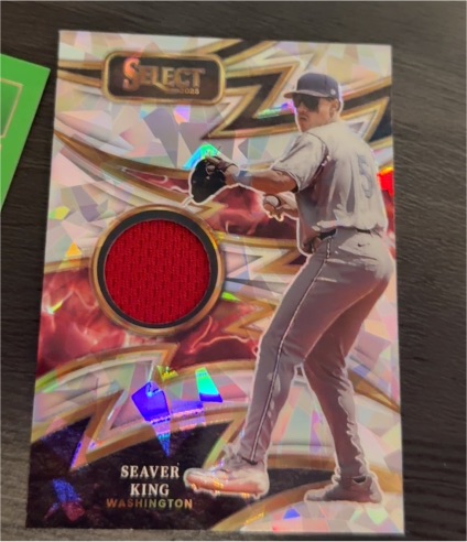 2025 Panini Select Sparks Patch Seaver King — front
