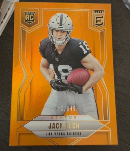 2025 Donruss Elite #177 Jack Bech Status Metallic Orange — front