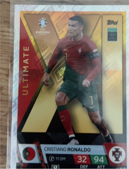 2024 Topps Match Attax EURO 2024 Ultimate Cristiano Ronaldo #UXL9 — front