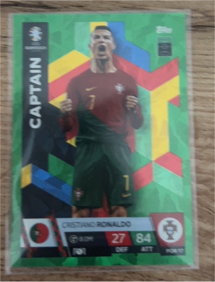 2024 Topps Match Attax UEFA Euro #POR17 Cristiano Ronaldo Captain — front