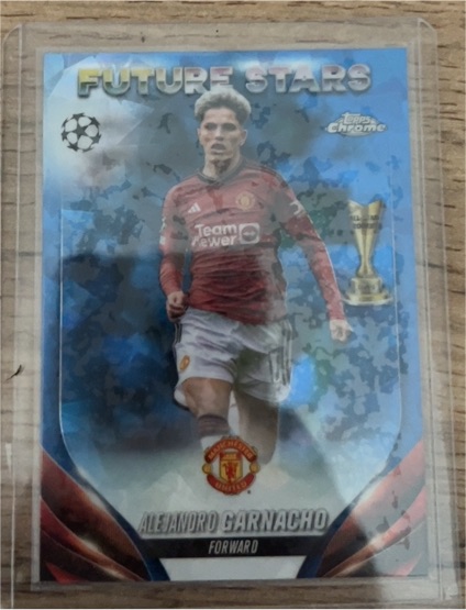 2023-24 Topps Chrome UEFA #115 Alejandro Garnacho Future Stars — front