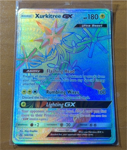 2018 Pokémon SM Ultra Prism #160 Xurkitree GX — front