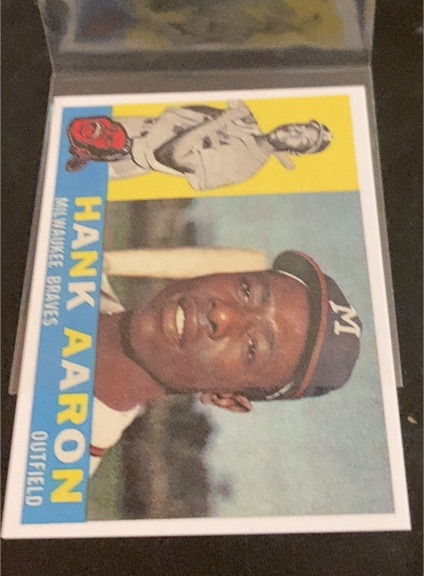 1960 Topps #300 Hank Aaron — front