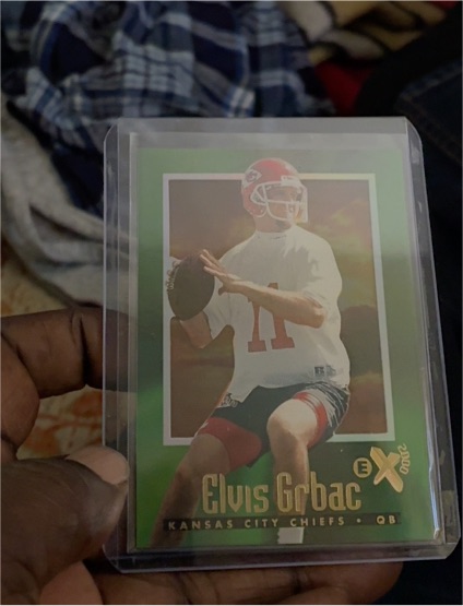 1997 SkyBox E-X2000 #46 Elvis Grbac — front