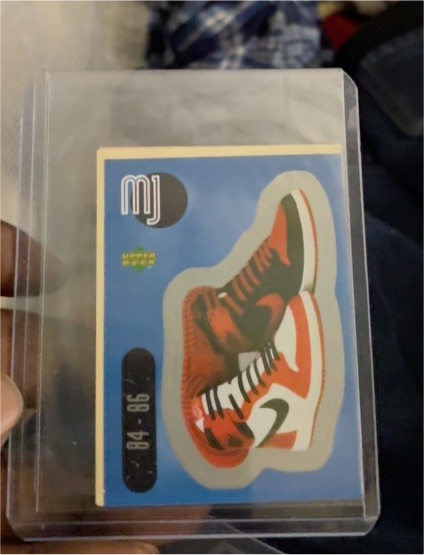 1998 Upper Deck MJ Stickers #SU2 Michael Jordan Air Jordan 1 Shoes — front