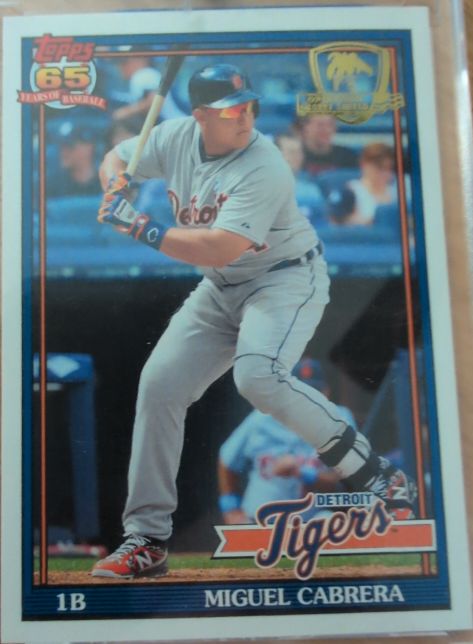 2016 Topps Archives #204 Miguel Cabrera Detroit Tigers — front