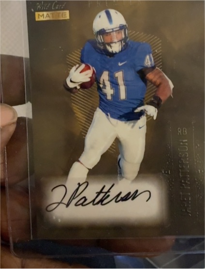 2021 Wild Card Matte #MB-A Jaret Patterson Premier Rookie Auto Autograph — front