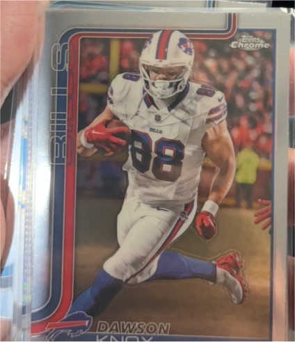 2025 Topps Chrome #33 Dawson Knox — front