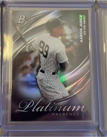 2019 Bowman Platinum #PP-19 Aaron Judge Platinum Presence — front