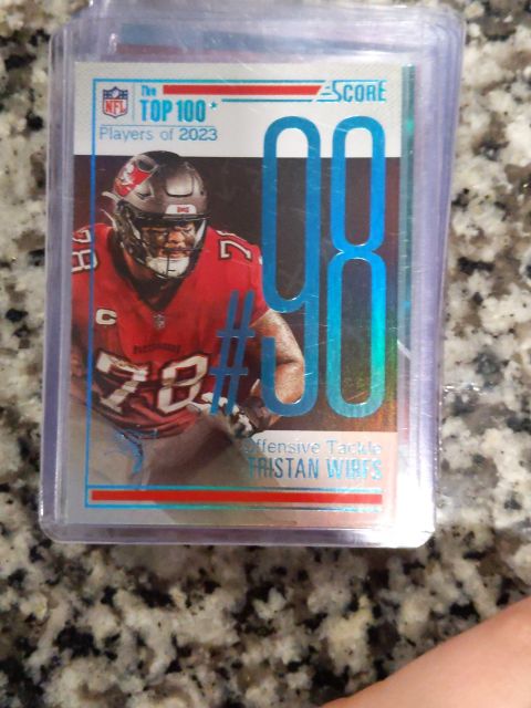 2023 Panini Score Top 100 #98 Tristan Wirfs — front