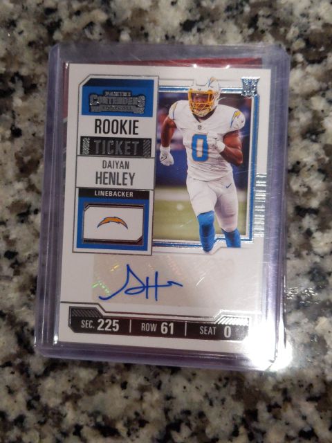 2023 Panini Contenders #199 Daiyan Henley Rookie Ticket Auto — front