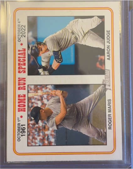 2023 Topps Heritage #100 Home Run Special Roger Maris Aaron Judge — front
