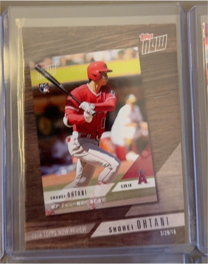 2019 Topps 2018 Topps Now Review #TN-3 Shohei Ohtani — front