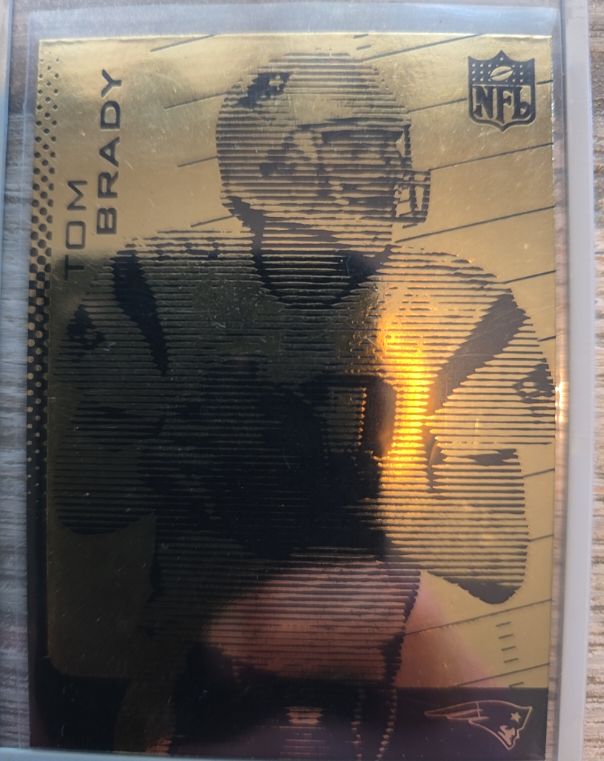 2003 Merrick Mint Laser Line Gold Card #3 Tom Brady — front